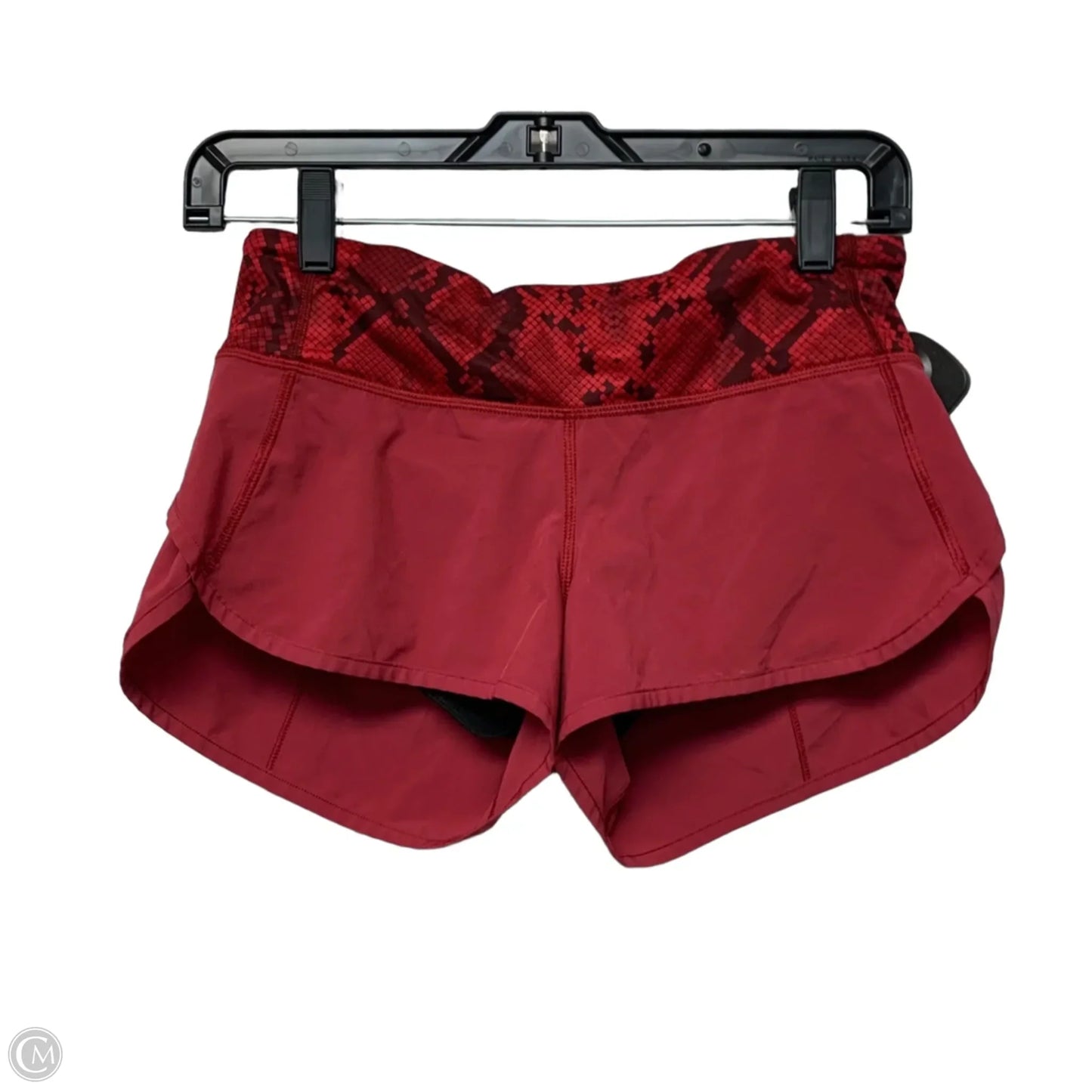 Athletic Shorts By Lululemon In Red, Size: Xs