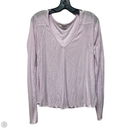 Top Long Sleeve By Free People In Purple, Size: S