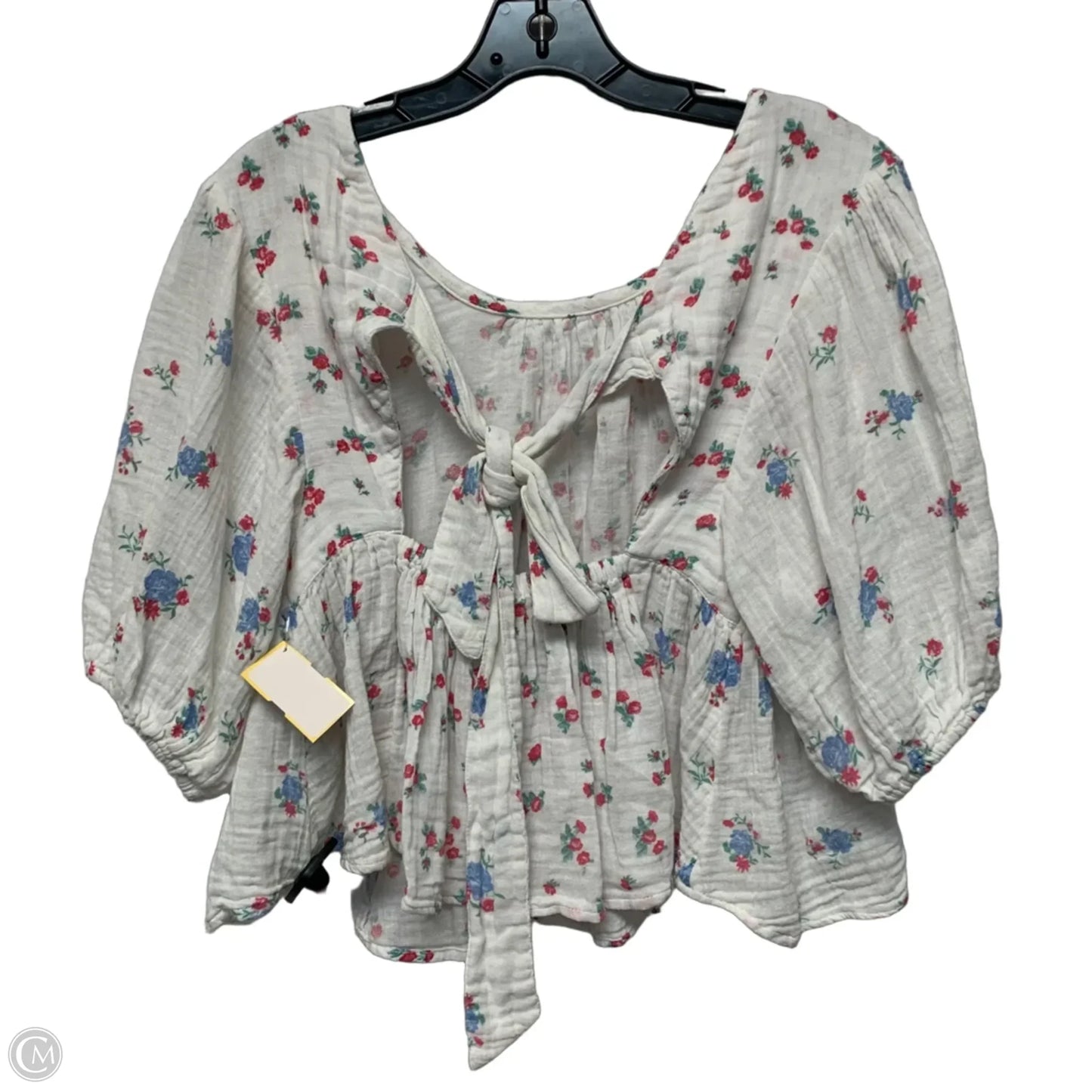 Top Short Sleeve By Free People In White, Size: Xs