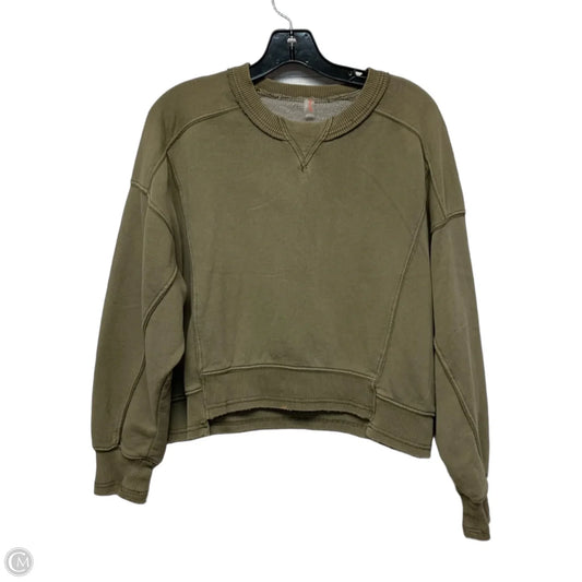 Sweatshirt Crewneck By Free People In Green, Size: Xs