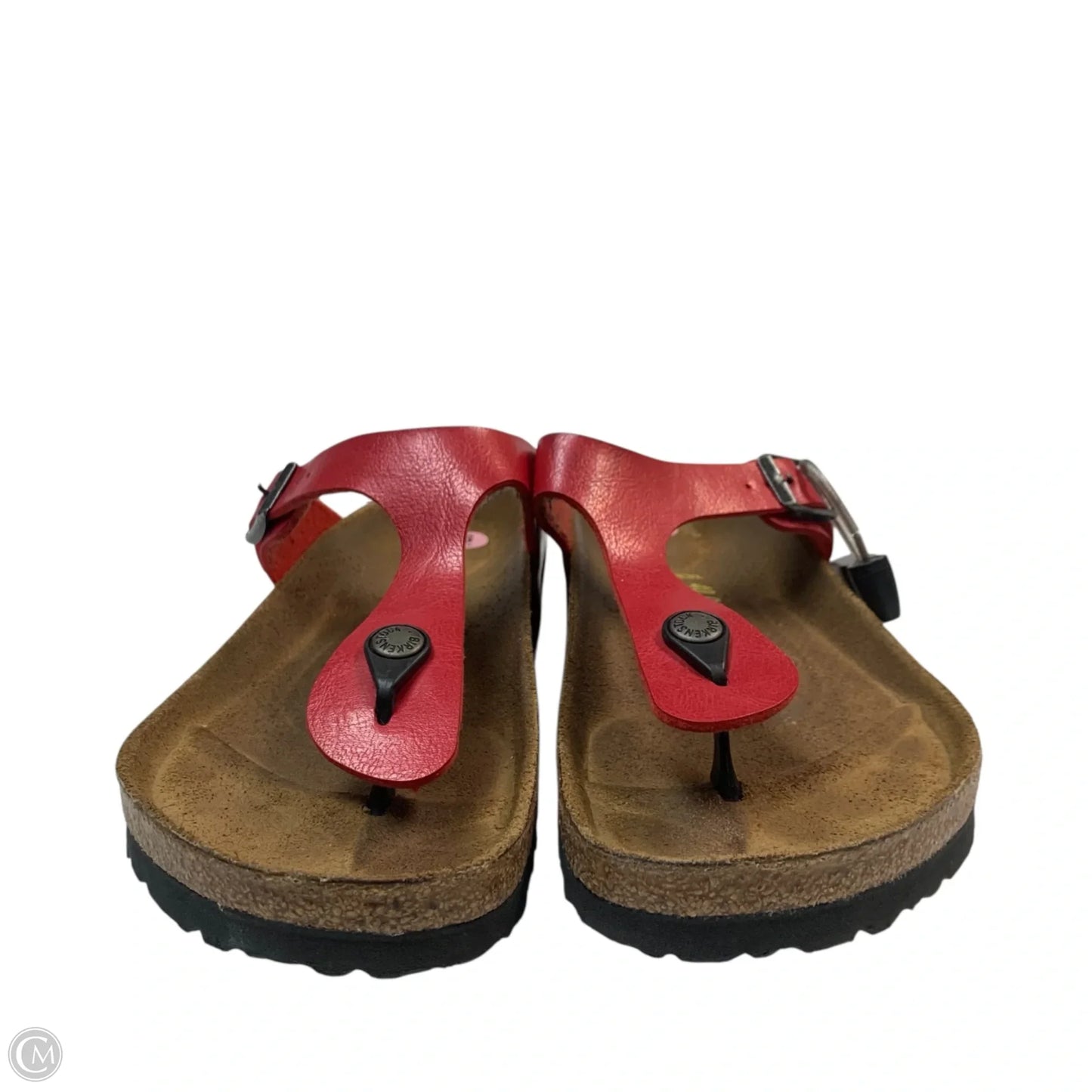 Sandals Flats By Birkenstock In Red, Size: 9
