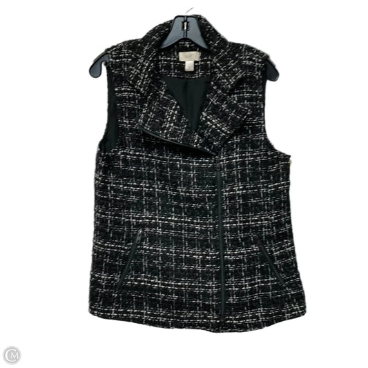 Vest Other By Loft In Black & White, Size: M