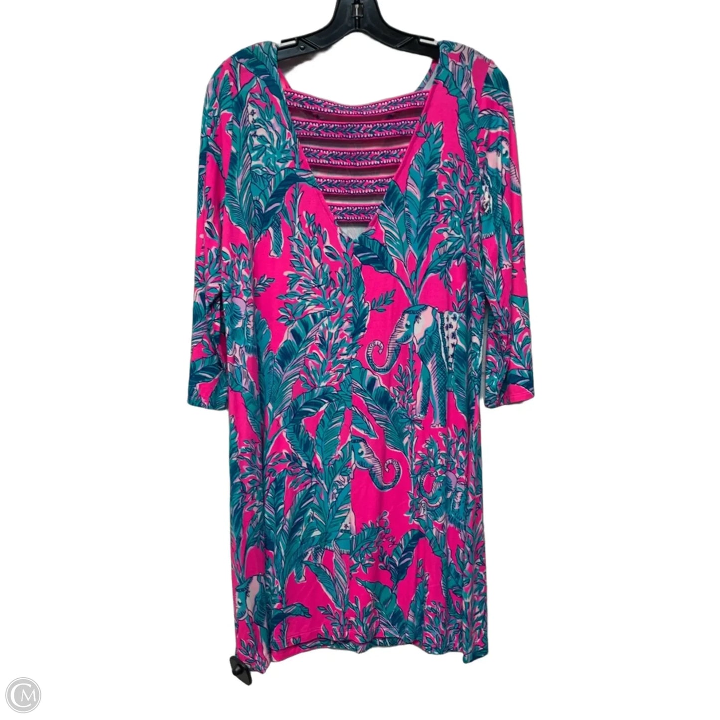 Dress Designer By Lilly Pulitzer In Blue & Pink, Size: L