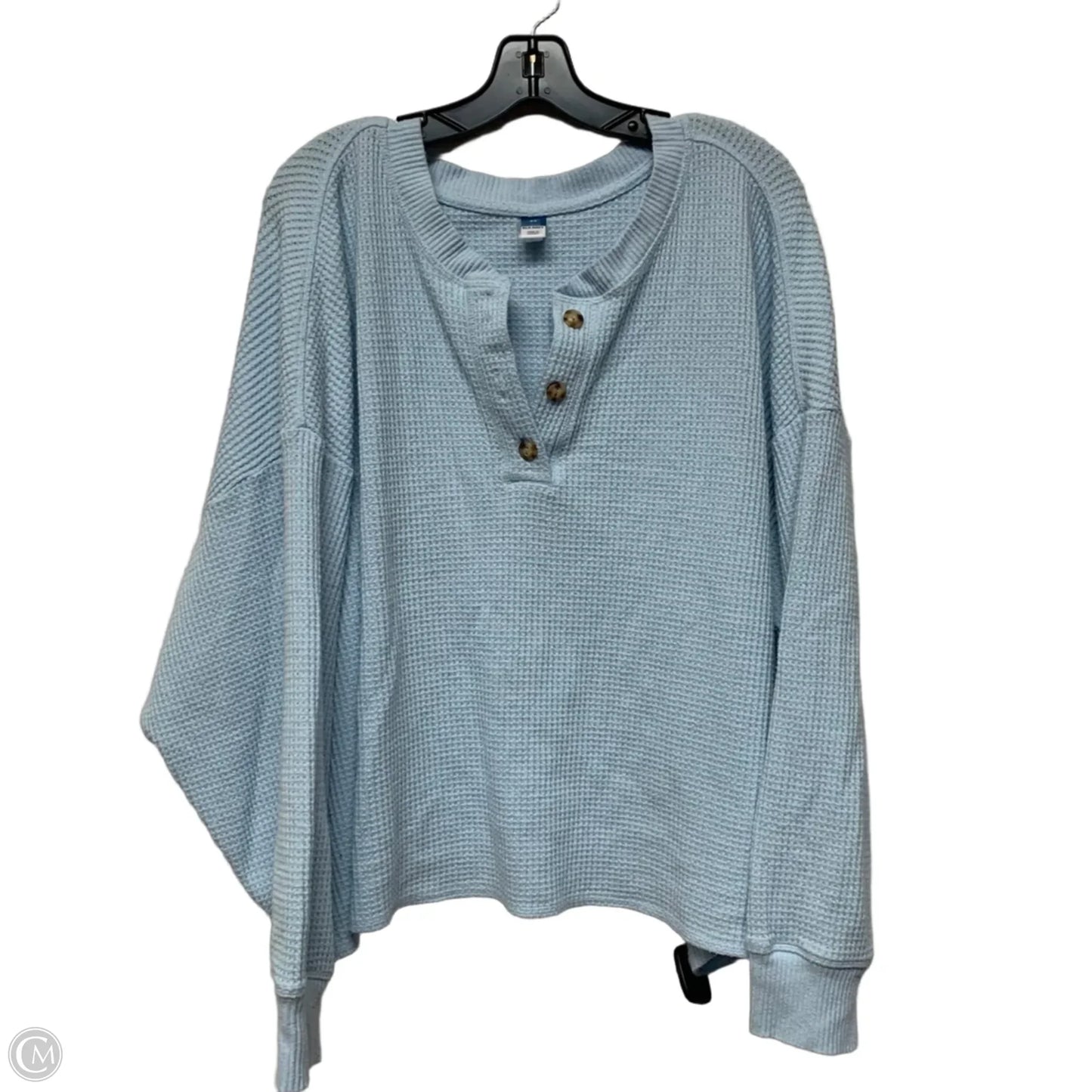Top Long Sleeve By Old Navy In Blue, Size: 4x