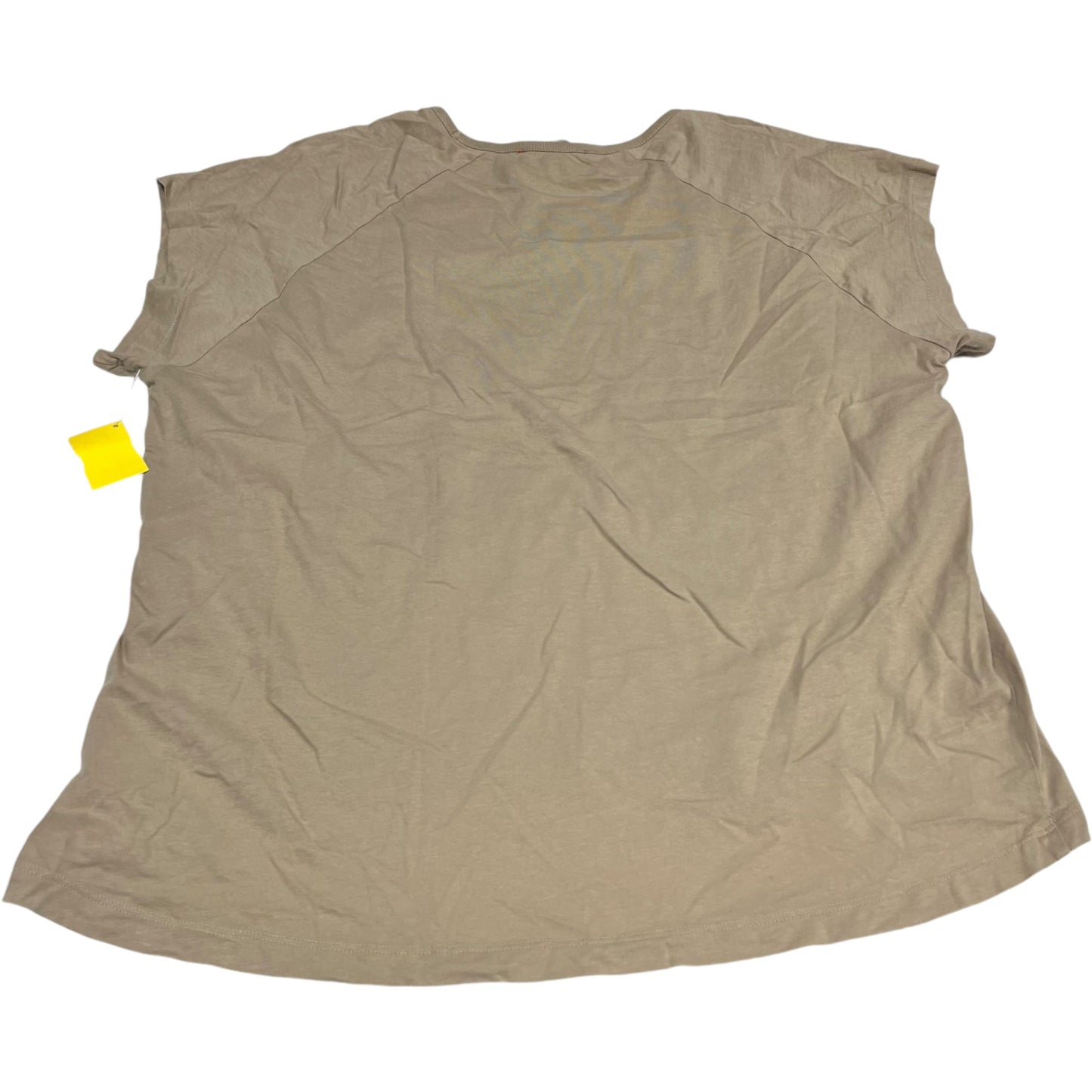 Top Short Sleeve By Known Supply In Tan, Size: S