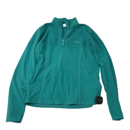 Blue  Athletic Top Long Sleeve Collar By The North Face  Size: M