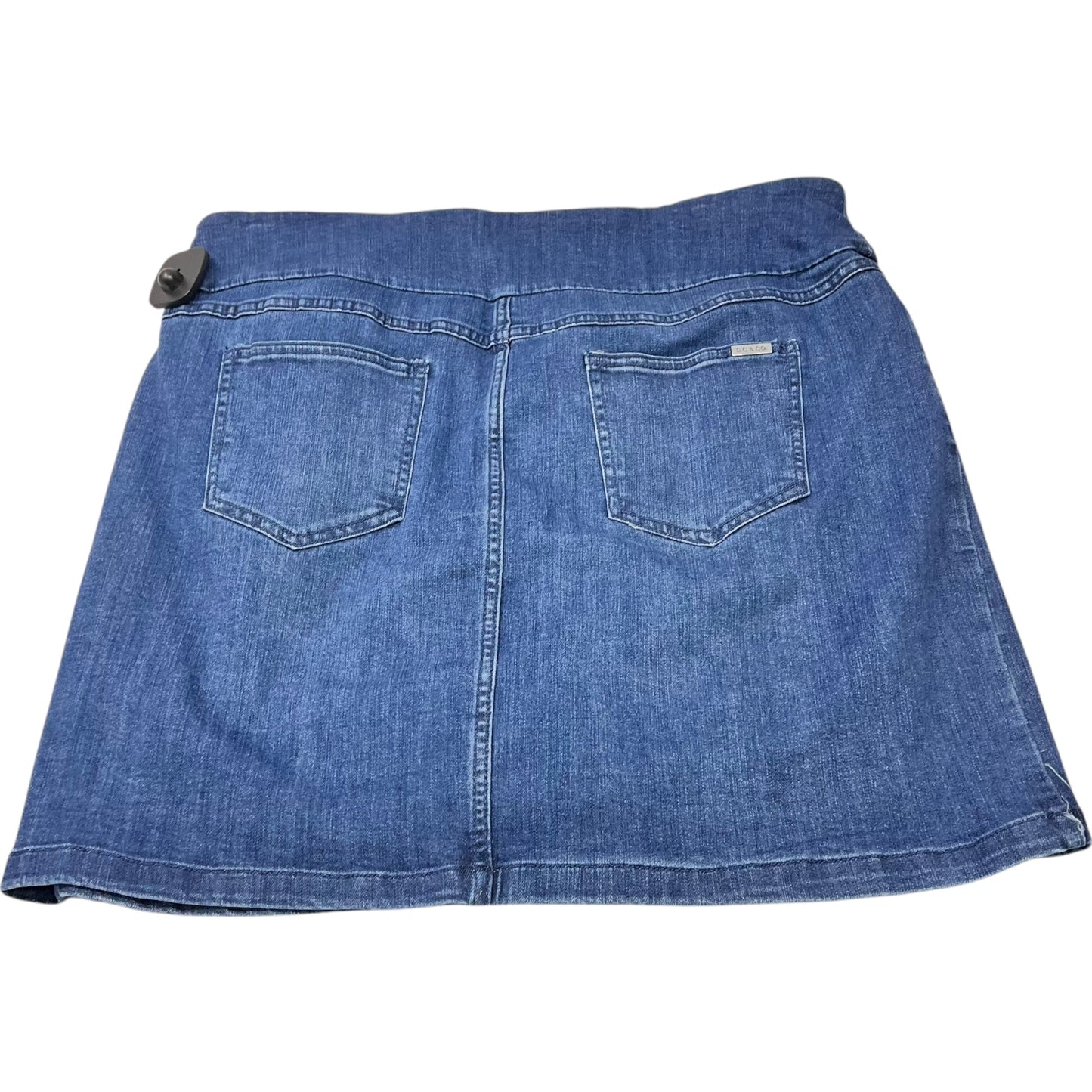 Skort By Sc & Co In Blue Denim, Size: Xl