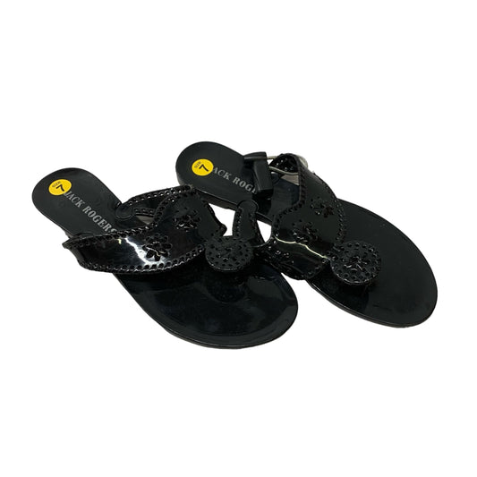 Sandals Designer By Jack Rogers In Black, Size: 7