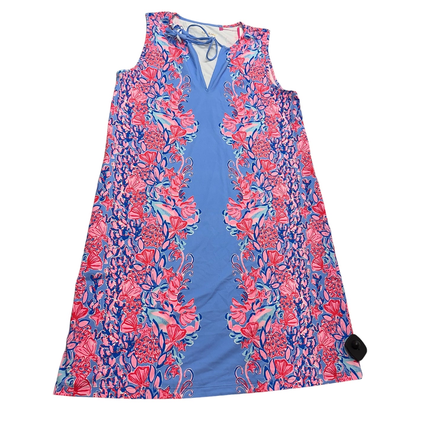 Swimwear Cover-up Designer By Lilly Pulitzer In Blue & Pink, Size: S