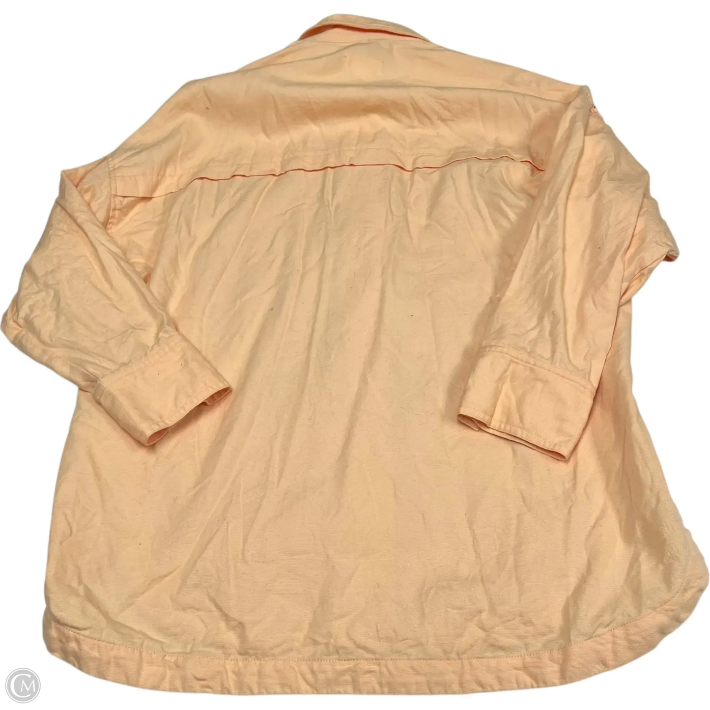 Jacket Shirt By Maeve In Orange, Size: S