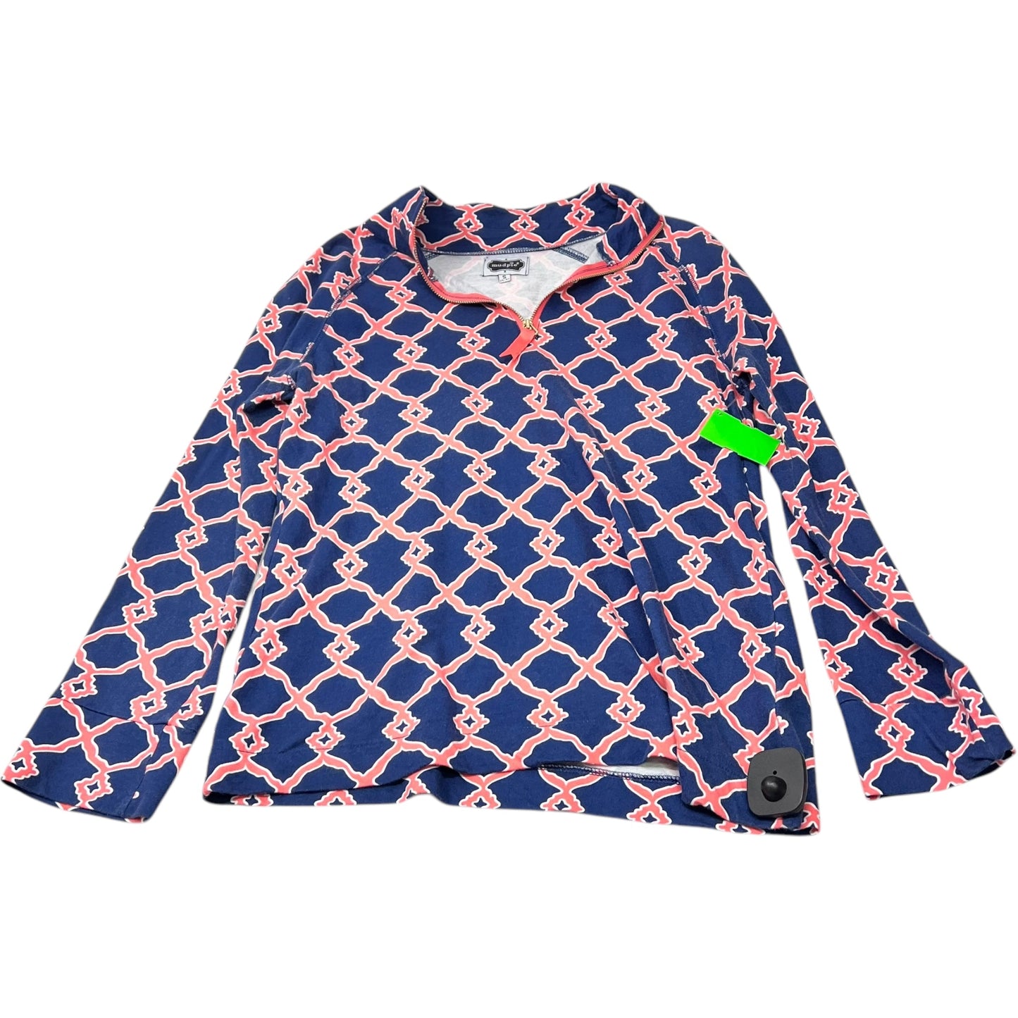 Top Long Sleeve By Mudpie In Blue & Pink, Size: S