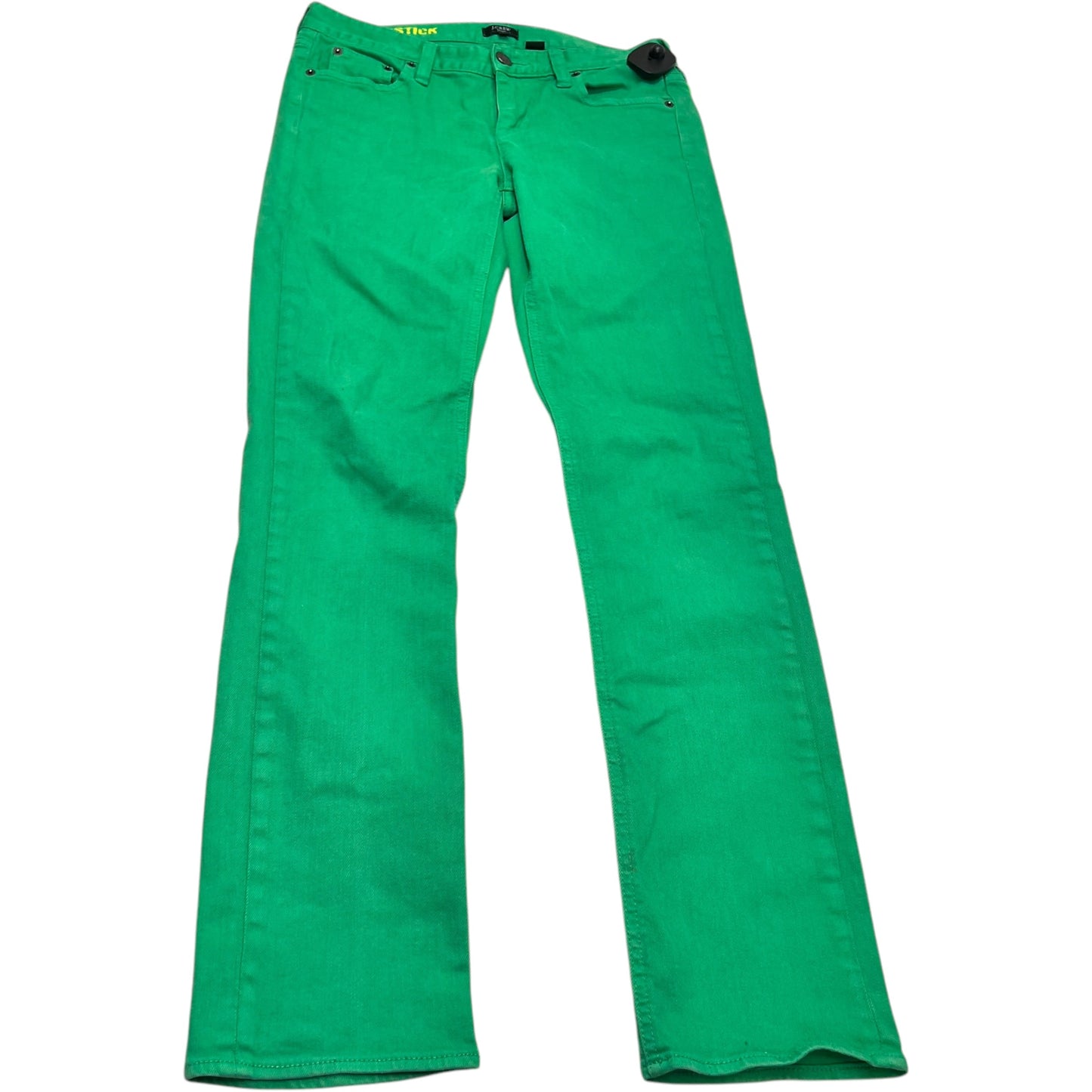 Jeans Skinny By J. Crew In Green Denim, Size: 4