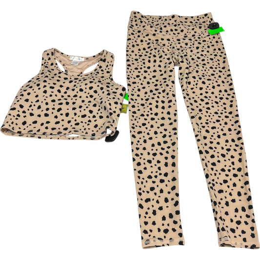 Athletic Pants 2pc By LA + Image In Animal Print, Size: L