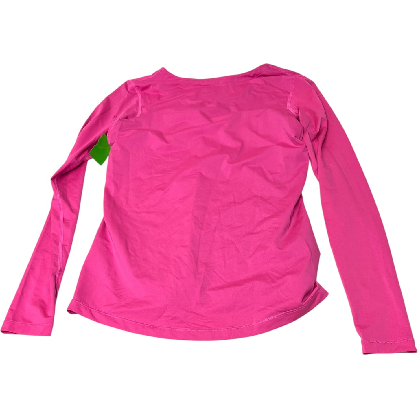 Athletic Top Long Sleeve Crewneck By Nike Apparel In Pink, Size: L