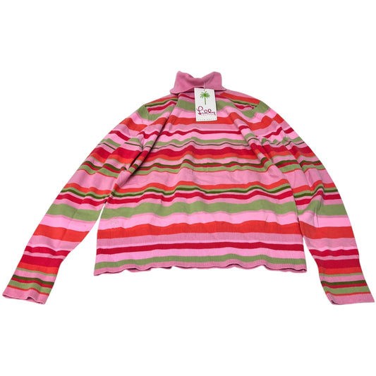 Top Long Sleeve Designer By Lilly Pulitzer In Striped Pattern, Size: L