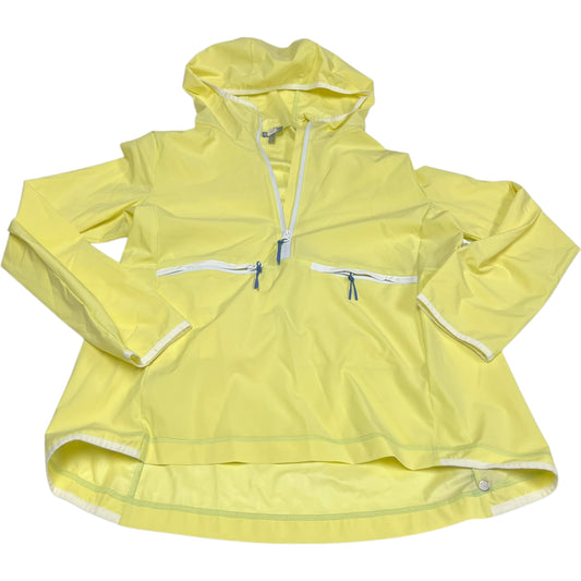 Athletic Top Long Sleeve Hoodie By Talbots In Yellow, Size: M