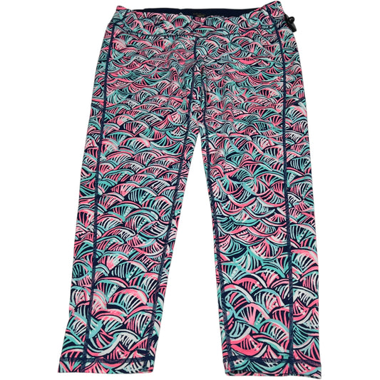 Pants Designer By Lilly Pulitzer In Blue & Pink, Size: Xl