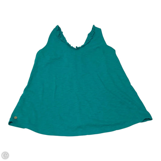 Top Sleeveless Designer By Lilly Pulitzer In Teal, Size: M