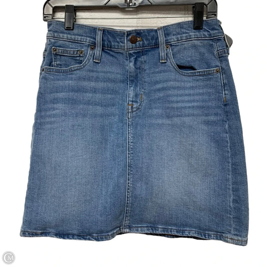 Skirt Mini & Short By J. Crew In Blue Denim, Size: Xs