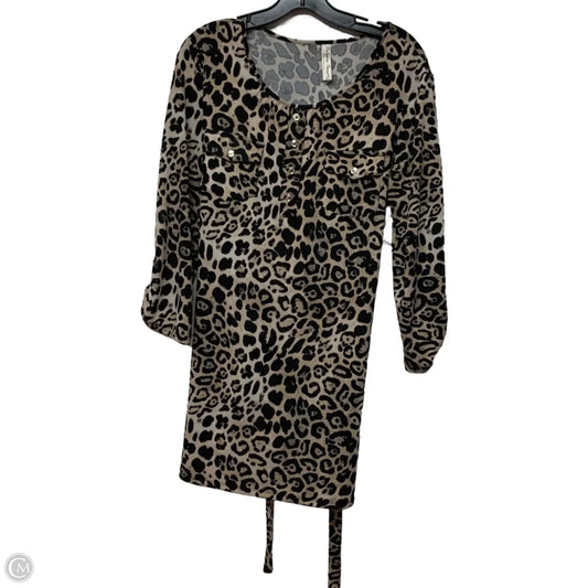 Dress Casual Short By Perseption Concept In Animal Print, Size: S