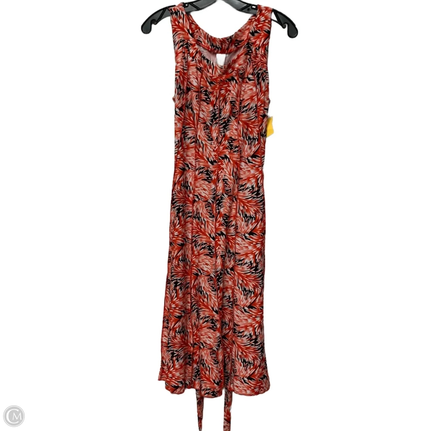 Dress Casual Midi By Perseption Concept In Red, Size: L