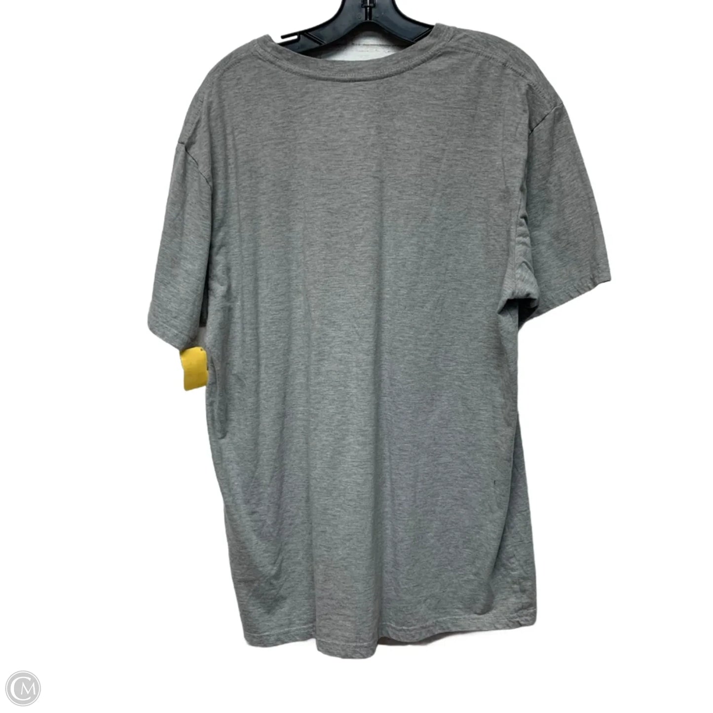 Athletic Top Short Sleeve By Adidas In Grey, Size: 2x
