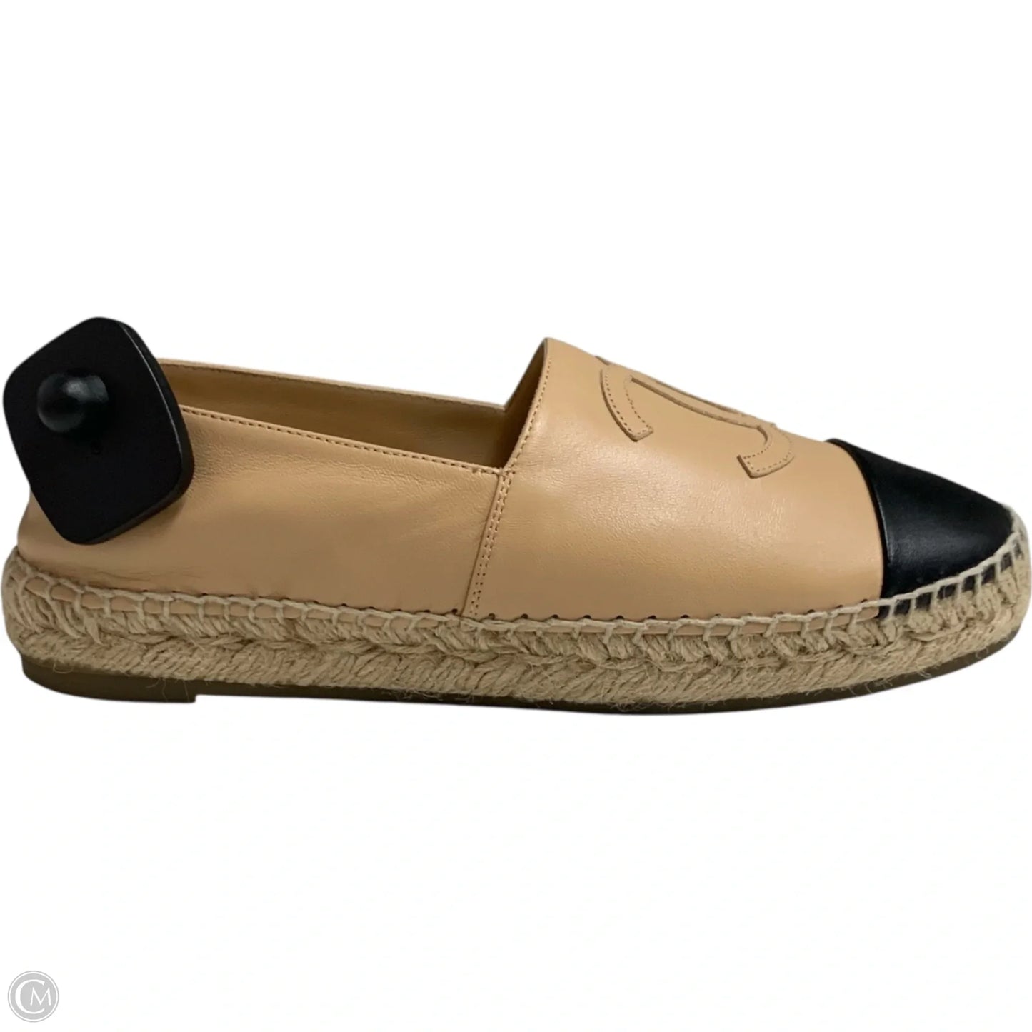 Shoes Luxury Designer By Chanel In Black & Tan, Size: 9