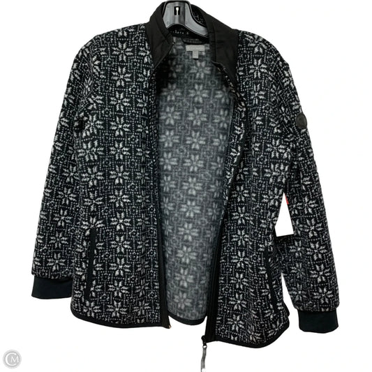 Jacket Other By Talbots In Black & White, Size: Mp