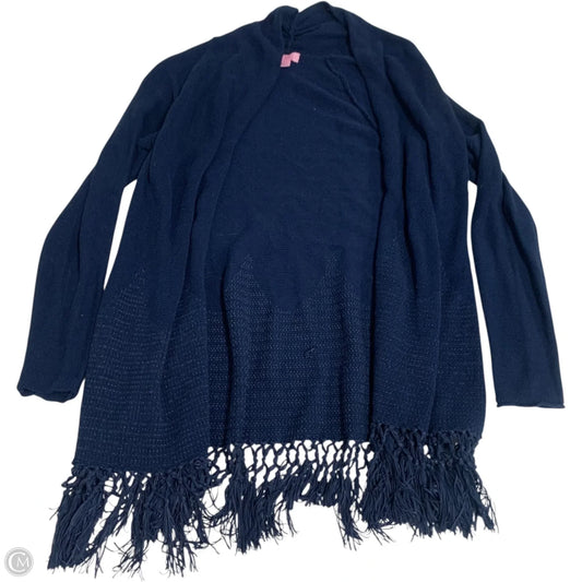 Sweater Cardigan Designer By Lilly Pulitzer In Navy, Size: S