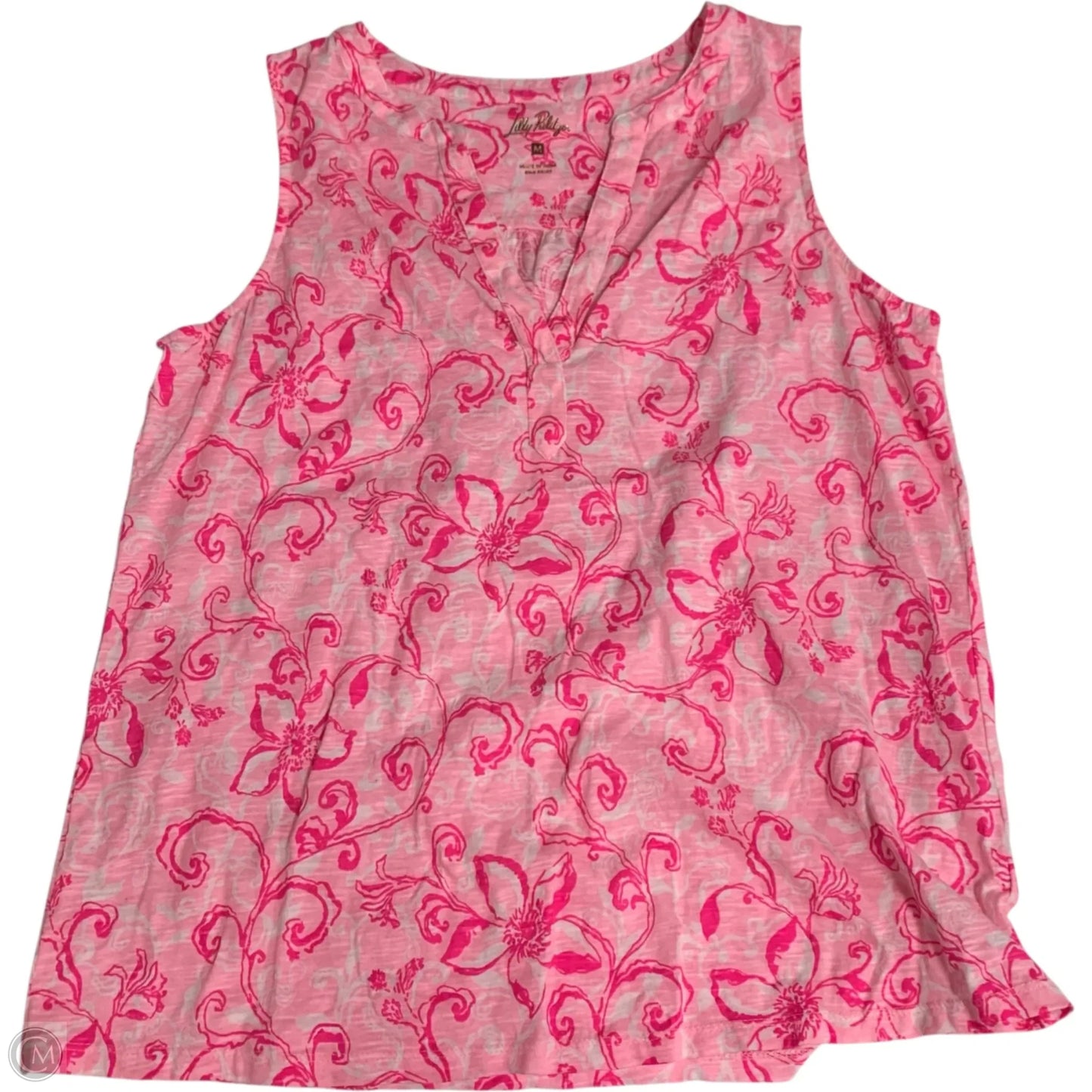 Top Sleeveless Designer By Lilly Pulitzer In Pink, Size: M