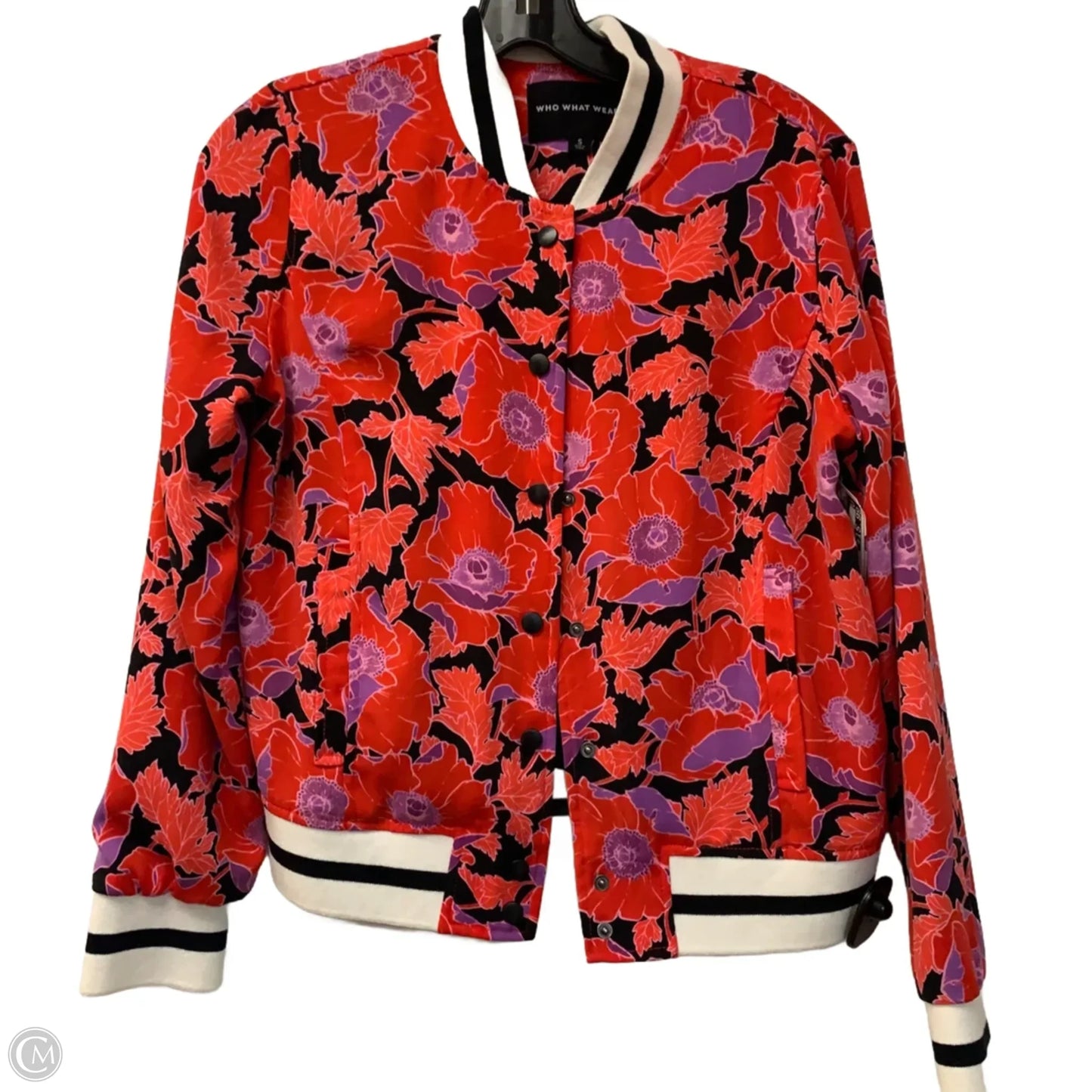 Jacket Other By Who What Wear In Purple & Red, Size: S