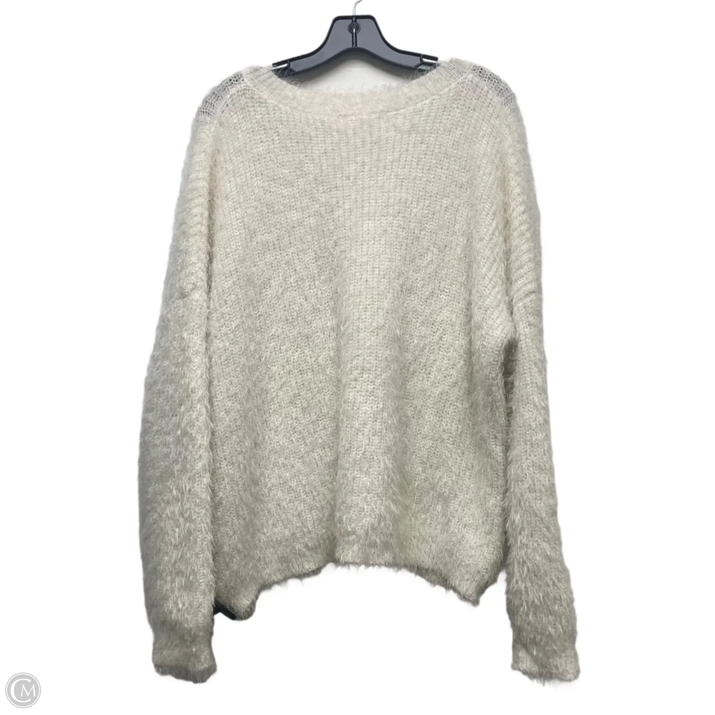 Sweater By Pink Rose In White, Size: L