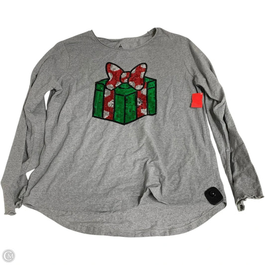 Top Long Sleeve By Disney Store In Grey, Size: Xxl