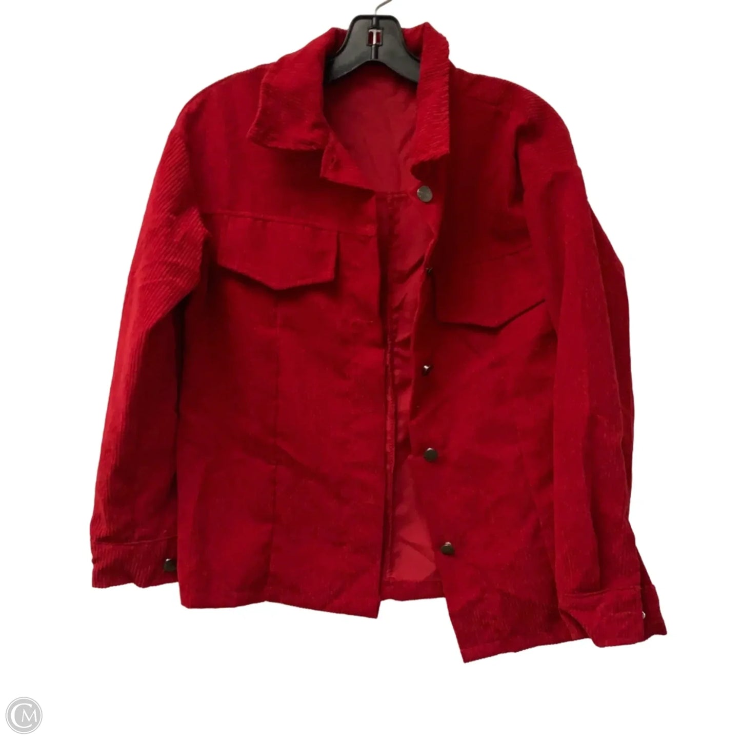 Jacket Shirt In Red, Size: S