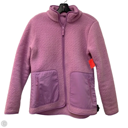 Jacket Faux Fur & Sherpa By Talbots In Purple, Size: Xs