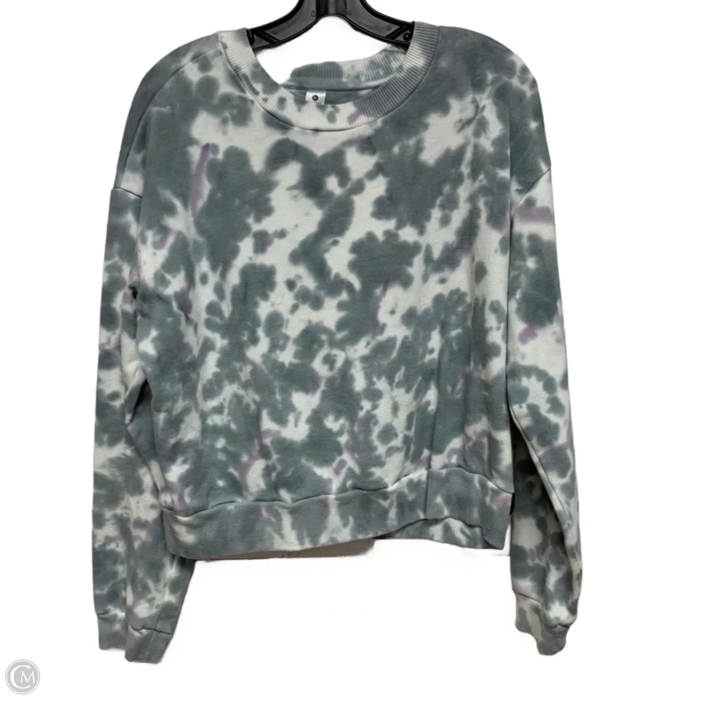 Sweatshirt Crewneck By 90 Degrees By Reflex In Tie Dye Print, Size: L