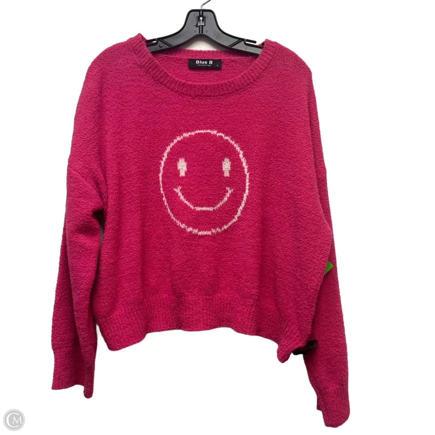 Sweater By Blue B In Pink, Size: L
