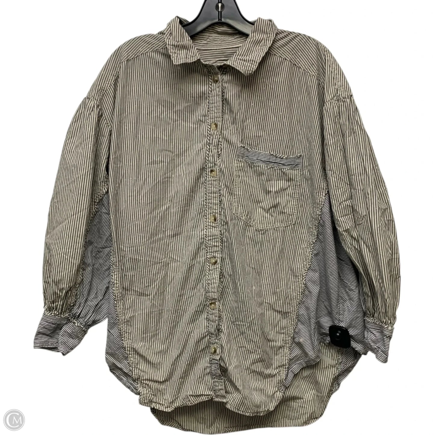 Top Long Sleeve By We The Free In Striped Pattern, Size: M