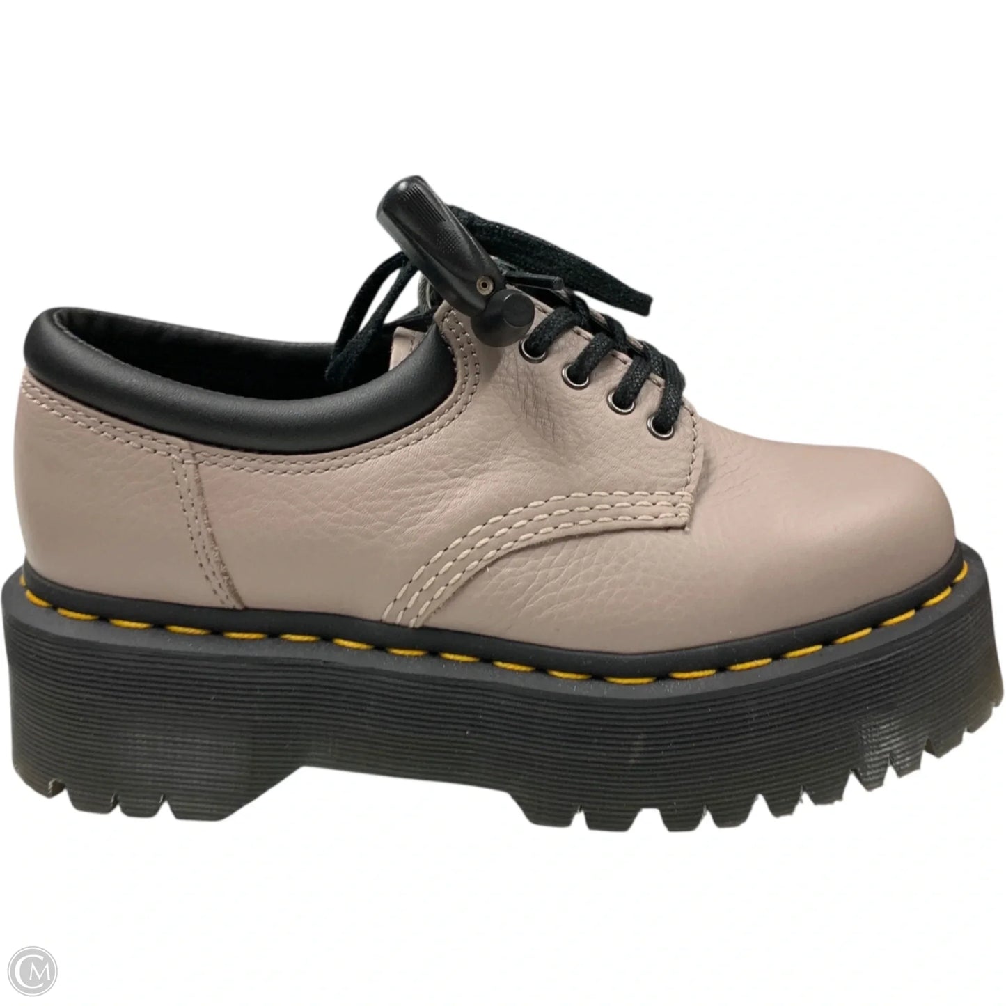 Shoes Heels Platform By Dr Martens In Taupe, Size: 6