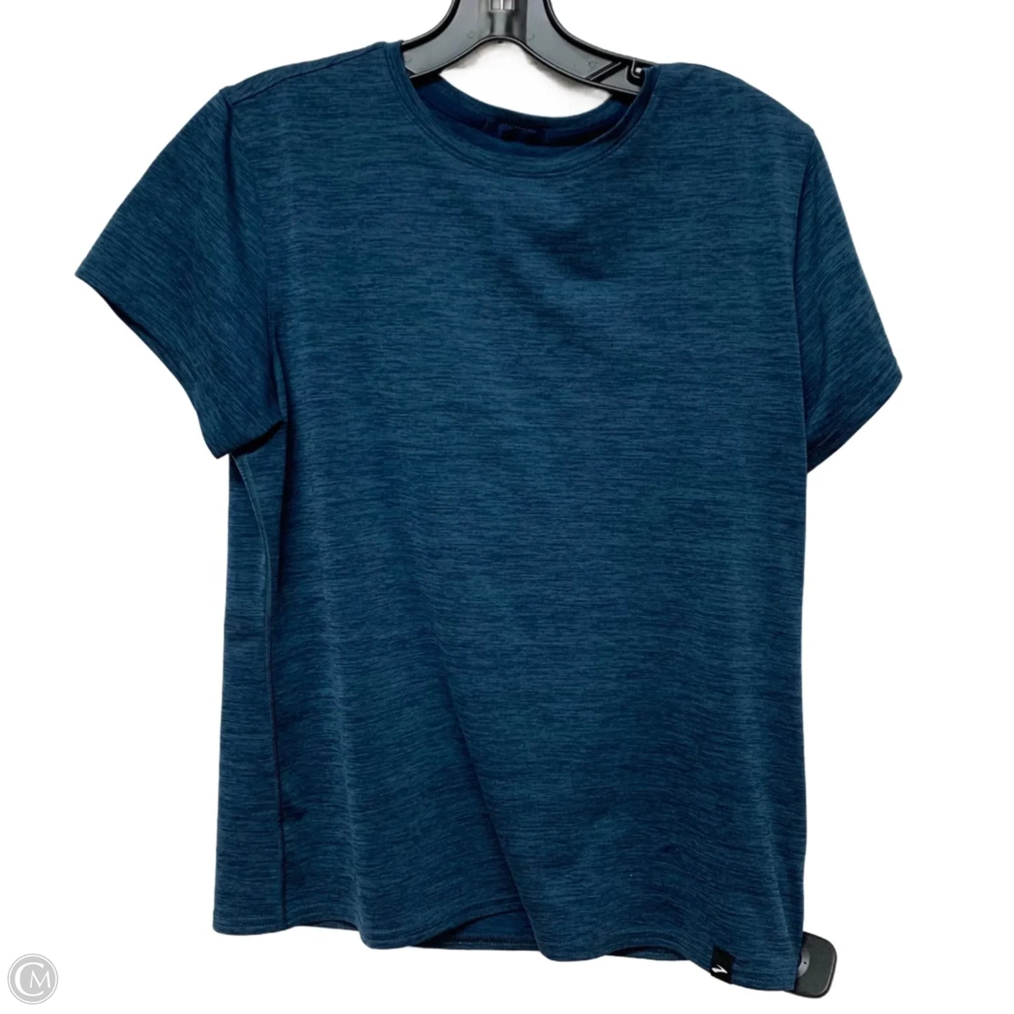 Athletic Top Short Sleeve By Brooks In Blue, Size: M