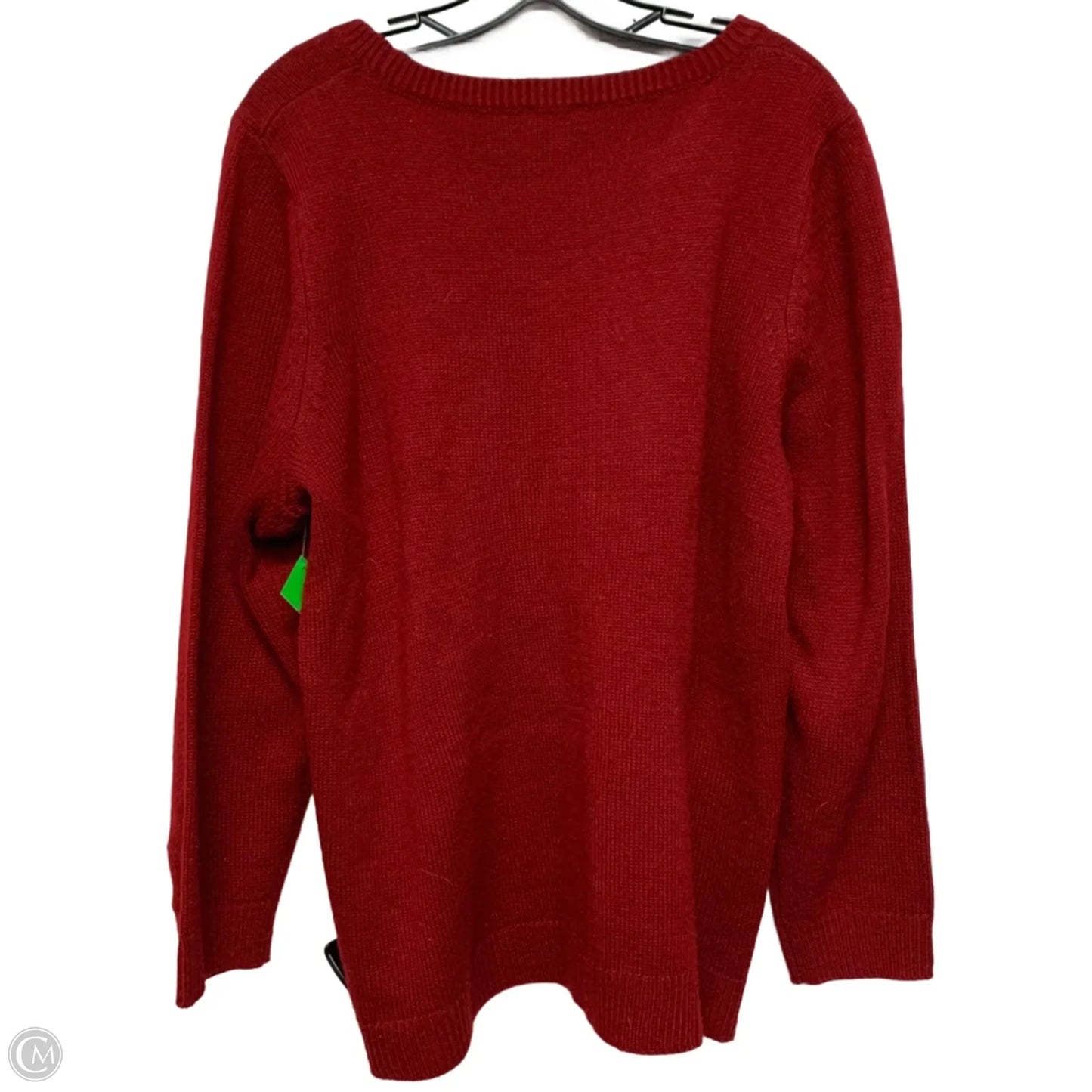 Sweater By Avenue In Red, Size: Xl