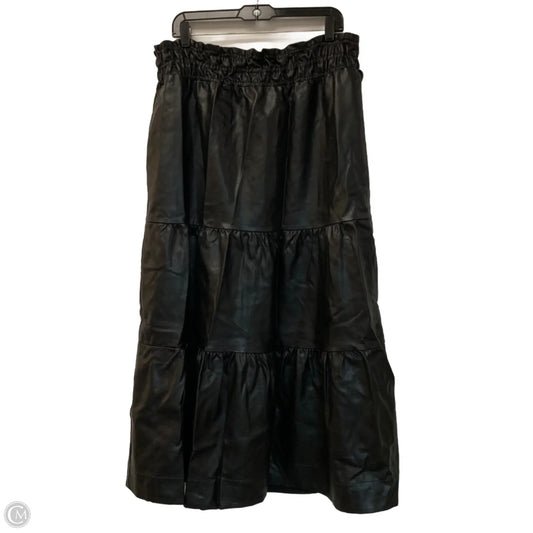 Skirt Maxi By Anthropologie In Black, Size: Xl