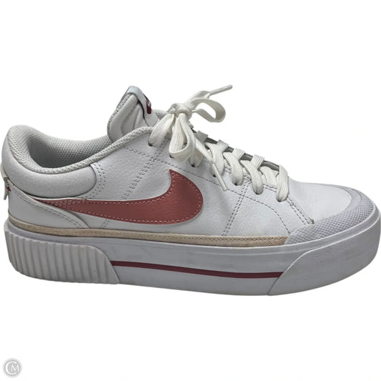 Shoes Sneakers Platform By Nike In Pink & White, Size: 7.5