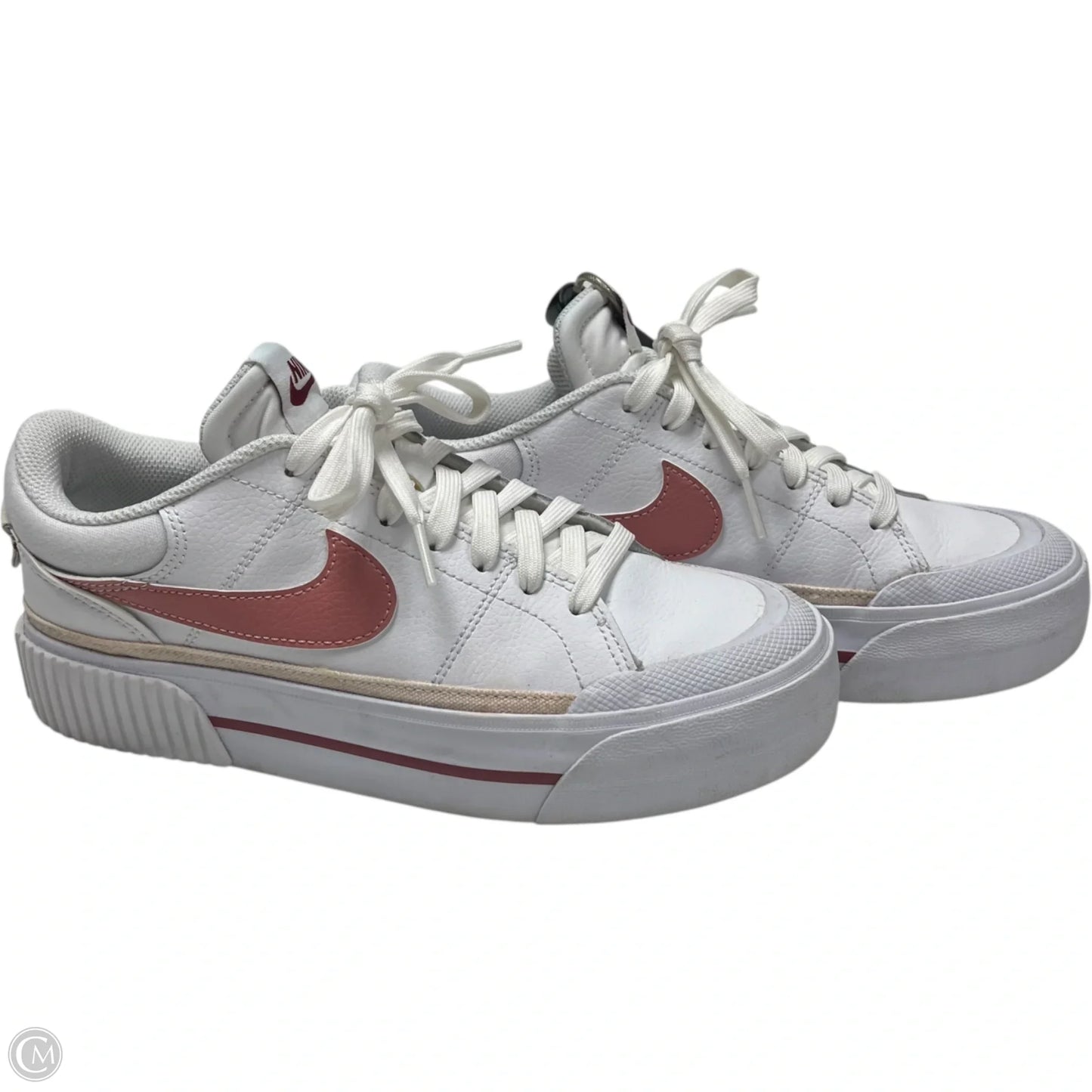 Shoes Sneakers Platform By Nike In Pink & White, Size: 7.5