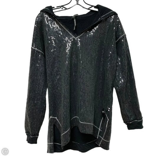 Sweatshirt Hoodie By Anthropologie In Grey, Size: S