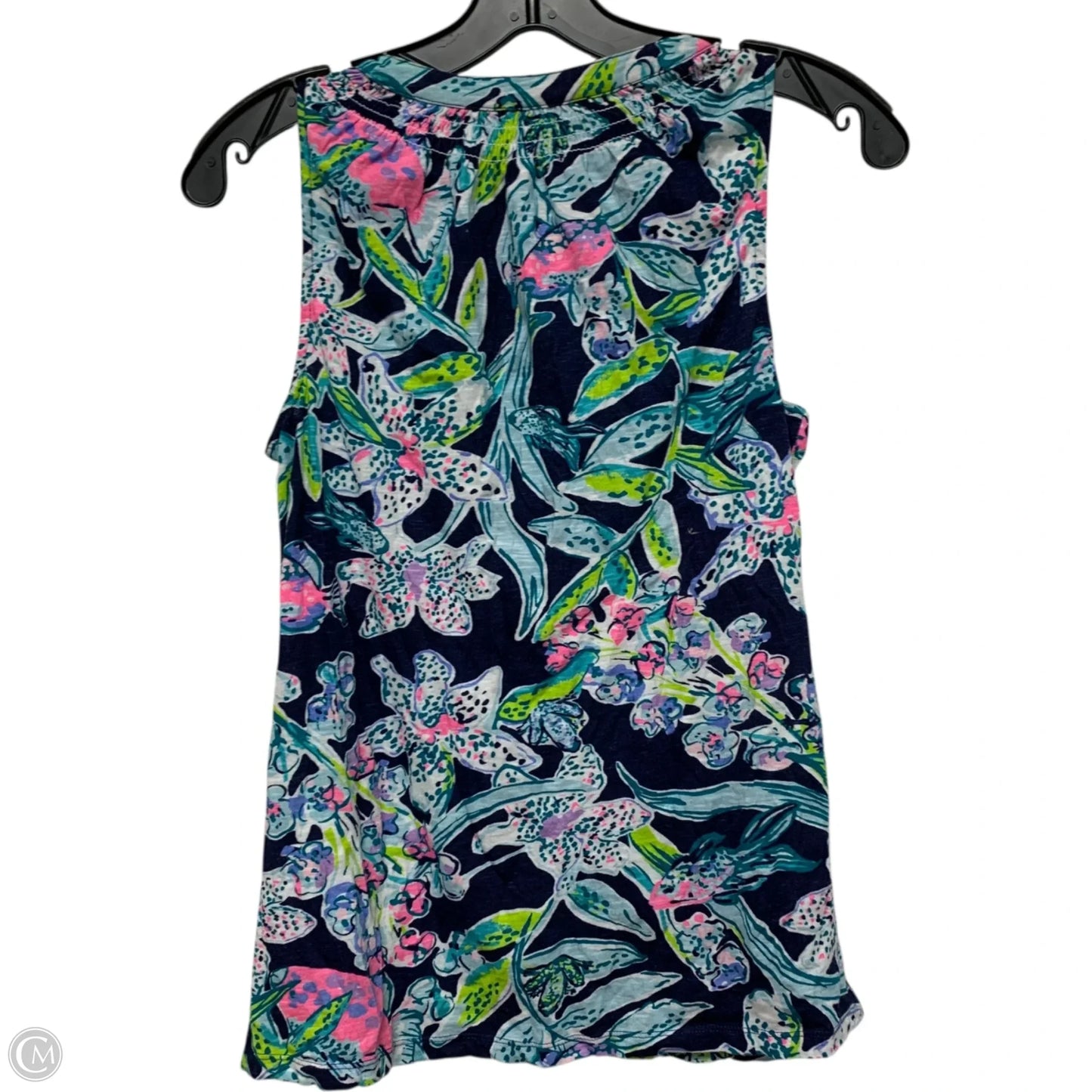 Top Sleeveless Designer By Lilly Pulitzer In Navy, Size: S