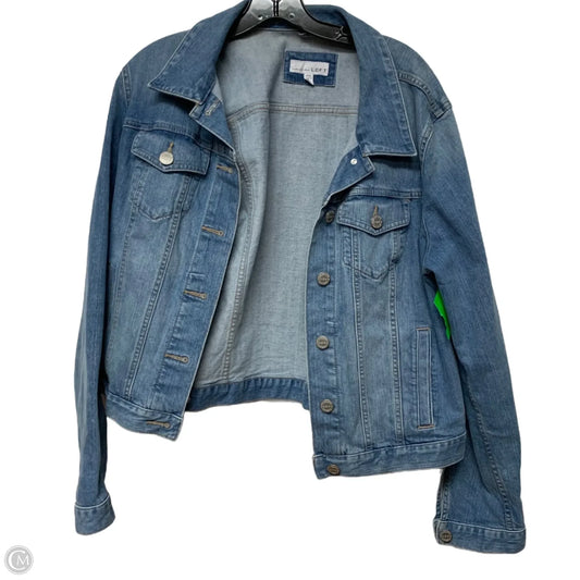 Jacket Denim By Loft In Blue Denim, Size: Xl