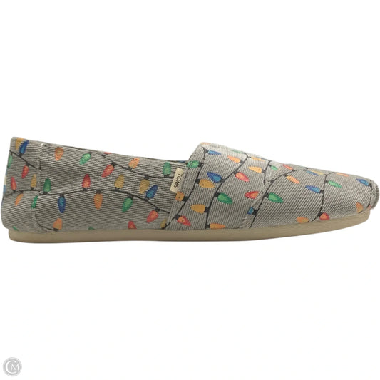 Shoes Flats By Toms In Grey, Size: 8.5
