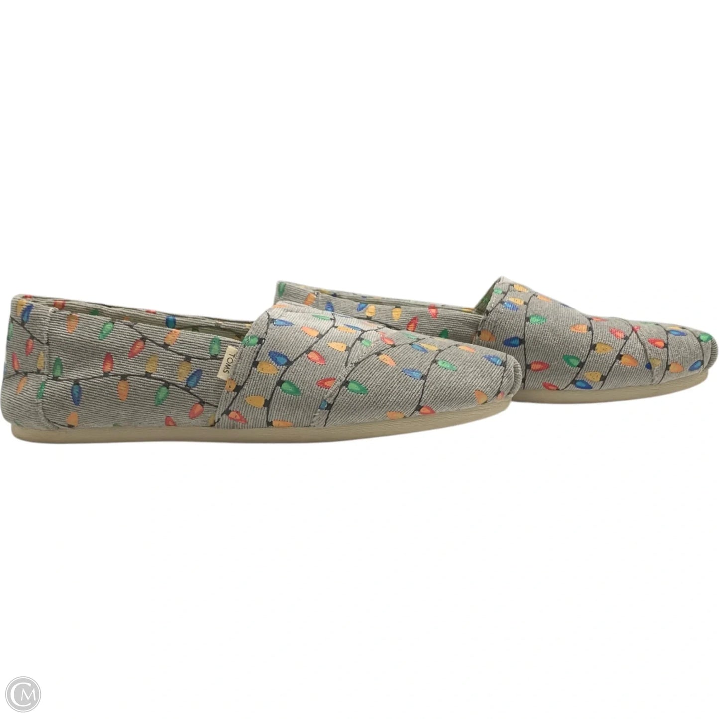 Shoes Flats By Toms In Grey, Size: 8.5