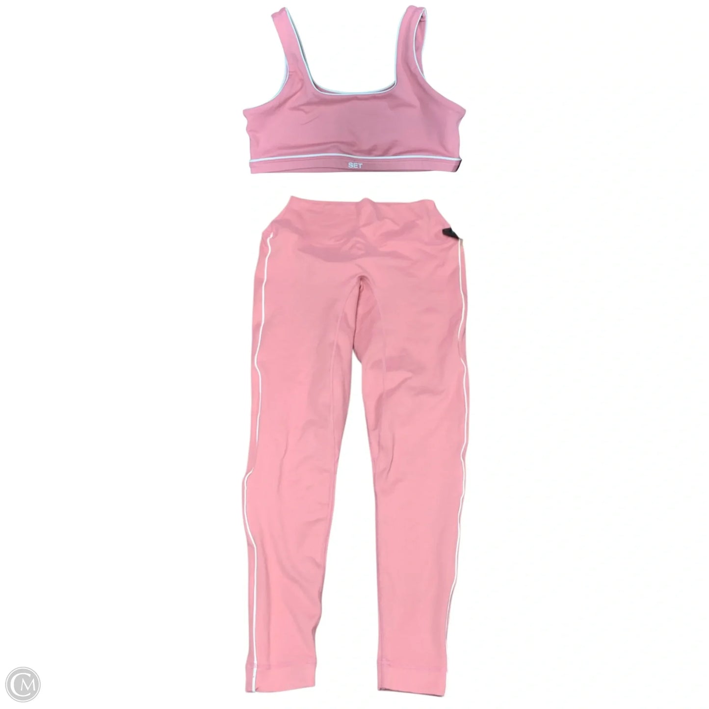 Athletic Pants 2pc By Set In Pink, Size: M